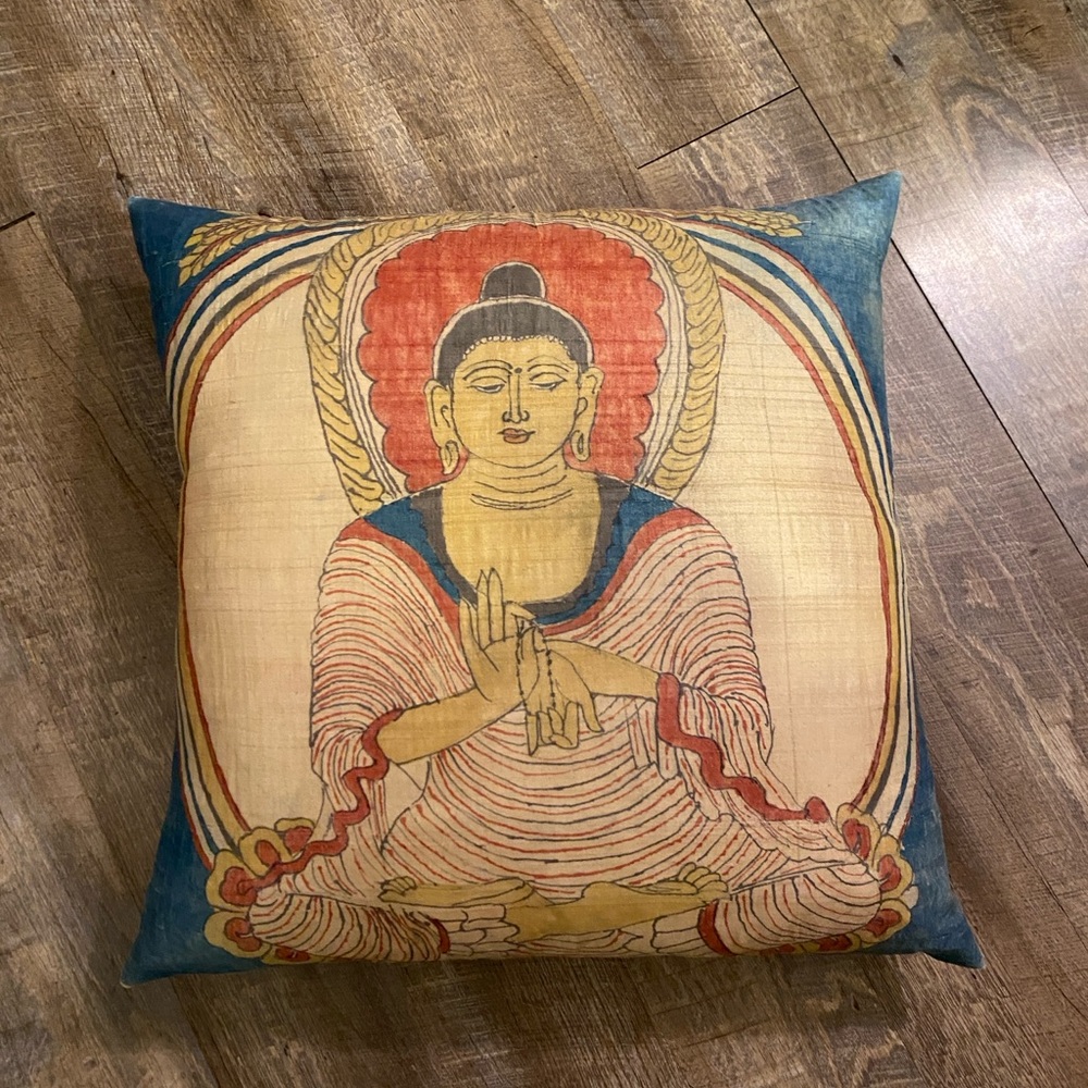Buddha Print Decorative Pillow